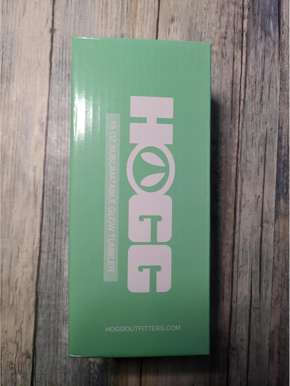 Hogg 15oz sublimatable glow tumbler Glows in the dark Vacuum Insulated NOB
